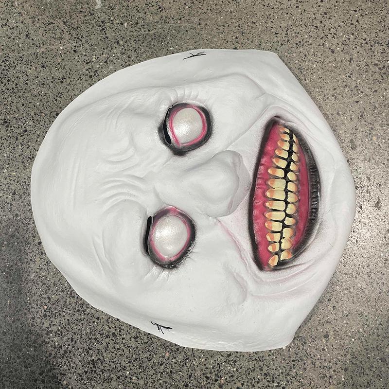 Horror The Exorcist Smiling Face Demon Mask Cosplay Evil Creepy Ghost Skull Plastic Masks Halloween Carnival Party Costume Prop