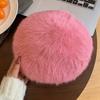 Elegant White Rabbit Fur Beret For Women Cozy Winter Hat Fashionable Painter Cap