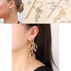 Coral Animal Design Alloy Earrings For Women Trendy Spring 2025