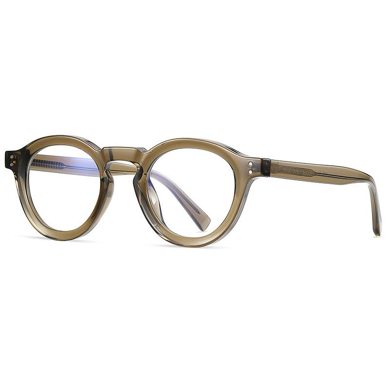 New Retro Round Glasses Frame Women Men Frames Computer Anti Blue Ray Optical Eyeglasses Vintage Brand Designer Luxury Eyewear