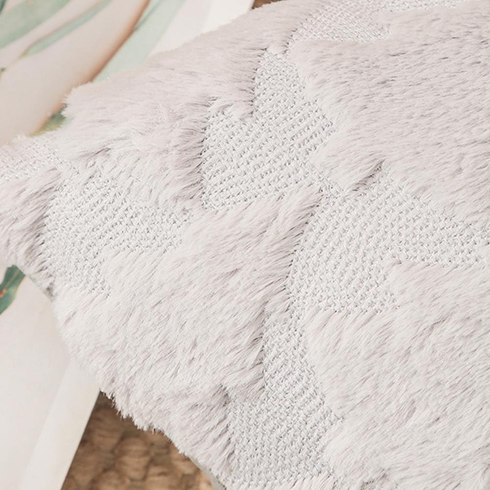 Christmas Pillow Covers 45x45cm Soft Plush Pillowcase (White Christmas Tree)