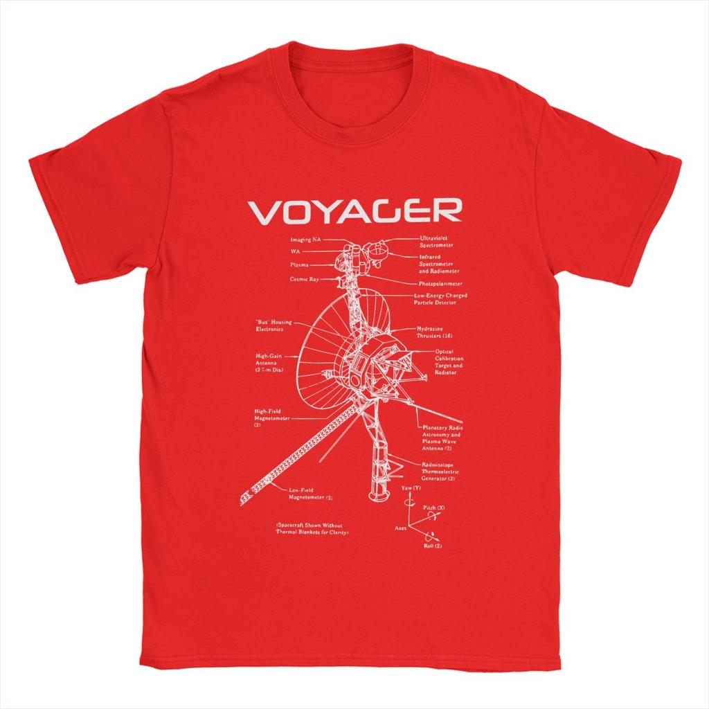 Magliette da uomo del Programma Voyager Interstellare 100% Cotone Top Hipster Manica Corta Girocollo Maglietta Idea Regalo T-Shirt