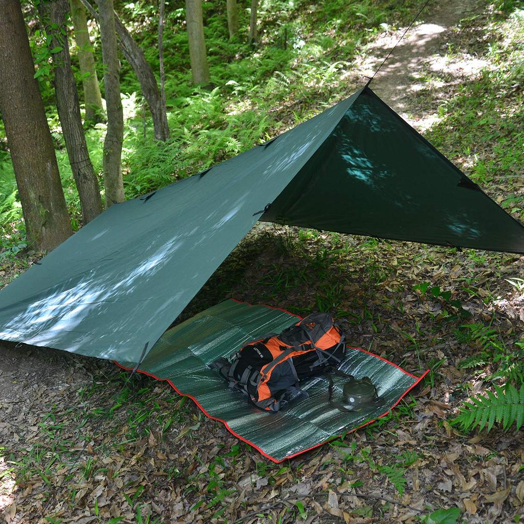 KALINCO Waterproof Camping Tarp UV Ultra Sun Light Heat Storage Case Outdoor 3x3m Tarp, Tent, Protection, Lightweight, Shade, Protection, Blocking,