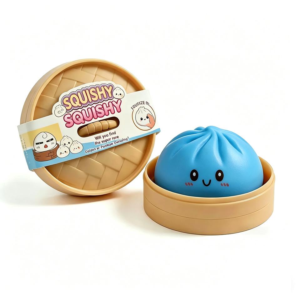 Dumplings Squishy Stress Balls Fidget Sensory Toy  Dumplings Squishy Soft Squeeze Decompression Dough For Adults