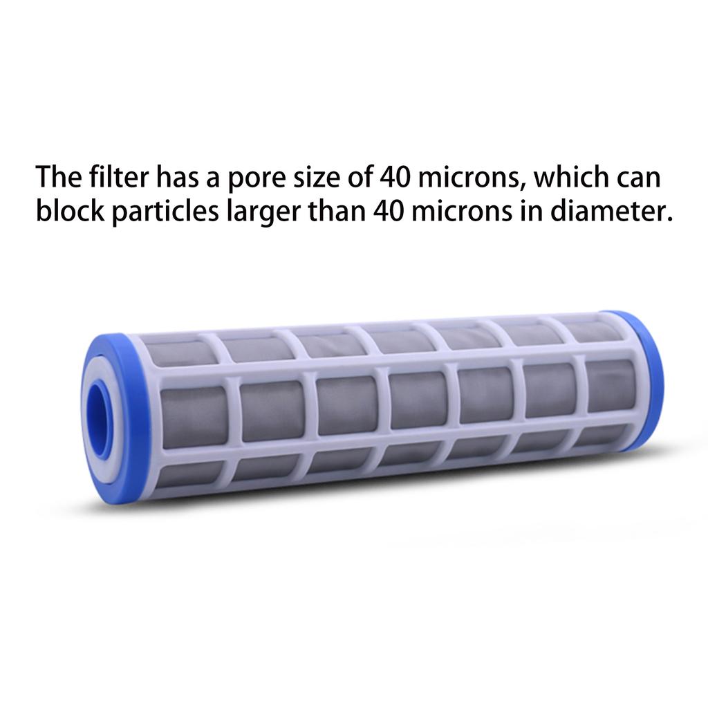Washable Water Purifier Filter Element 10 Inch Stainless Steel Mesh Filter Cartridges Filter Accuracy 40 Microns