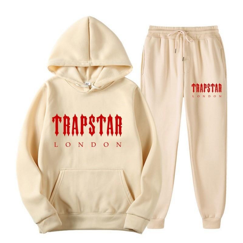 Mens Womens Casual Hooded Fleece-Lined Sweatshirt Set Lightweight Streetwear Outfit