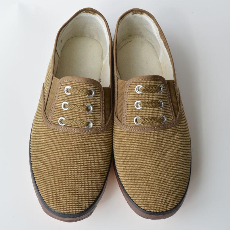 

New models beef tendon sole single shoes men s work shoes non-slip soft soles middle-aged and elderly lazy cloth shoes are comfortable 45