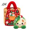 Plush Dumpling with Legs Stress Relief Toy Steamer, Stuffed Smiling Reducing Desk Accessories Squeeze Toy, Cartoon Plushie for Kids Adults Desktop