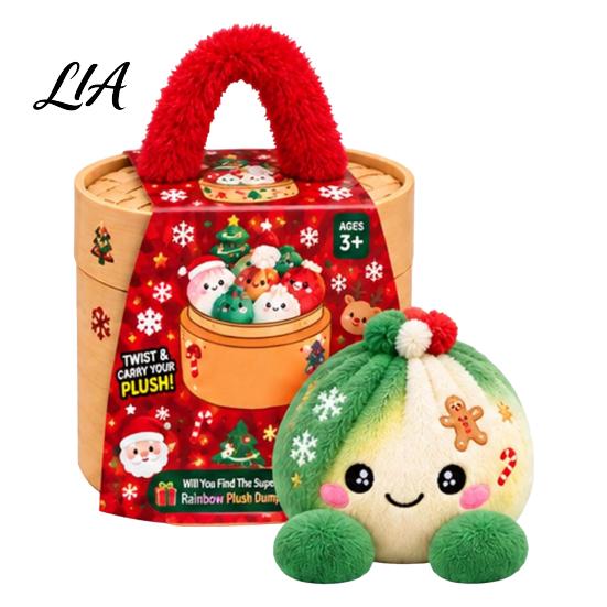 Plush Dumpling with Legs Stress Relief Toy Steamer, Stuffed Smiling Reducing Desk Accessories Squeeze Toy, Cartoon Plushie for Kids Adults Desktop