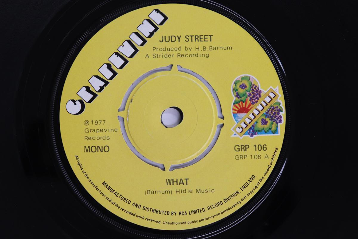 

7inch Record JUDY STREET - What GRP106 GRAPEVINE 1978 UK Soul/Funk Used