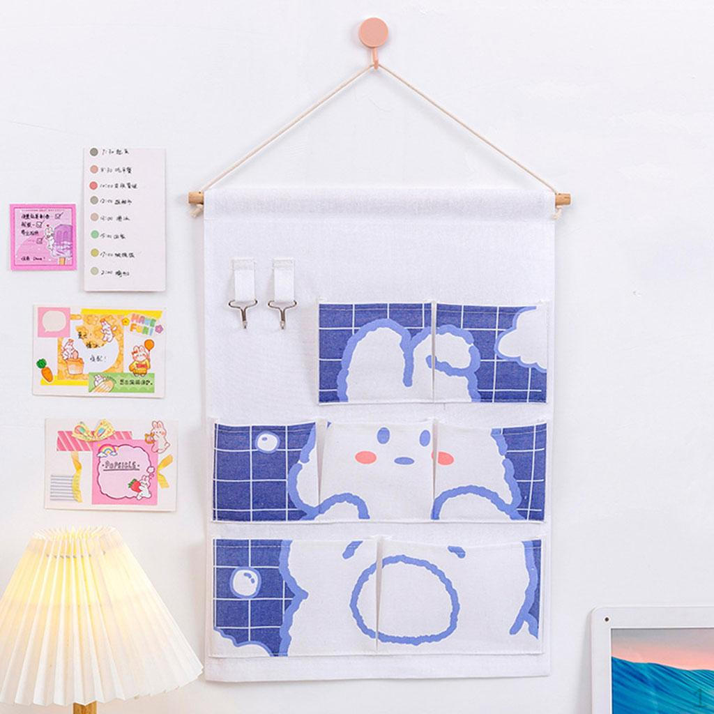 Fabric Wall Door Cloth Hanging Storage Bag Case Organizer