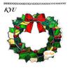 Christmas Tree Accessories Acrylic Garland Pendant, Double-sided Wreath Hanging Ornament, Lightweight Ornaments Decor with Lanyard for Holiday