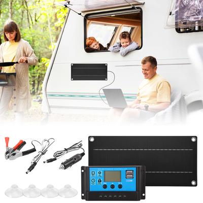 600W Solar Panel Kit Monocrystalline Silicon Solar Battery Charger with 100A Controller and Battery Clip for RV Outdoor Camping