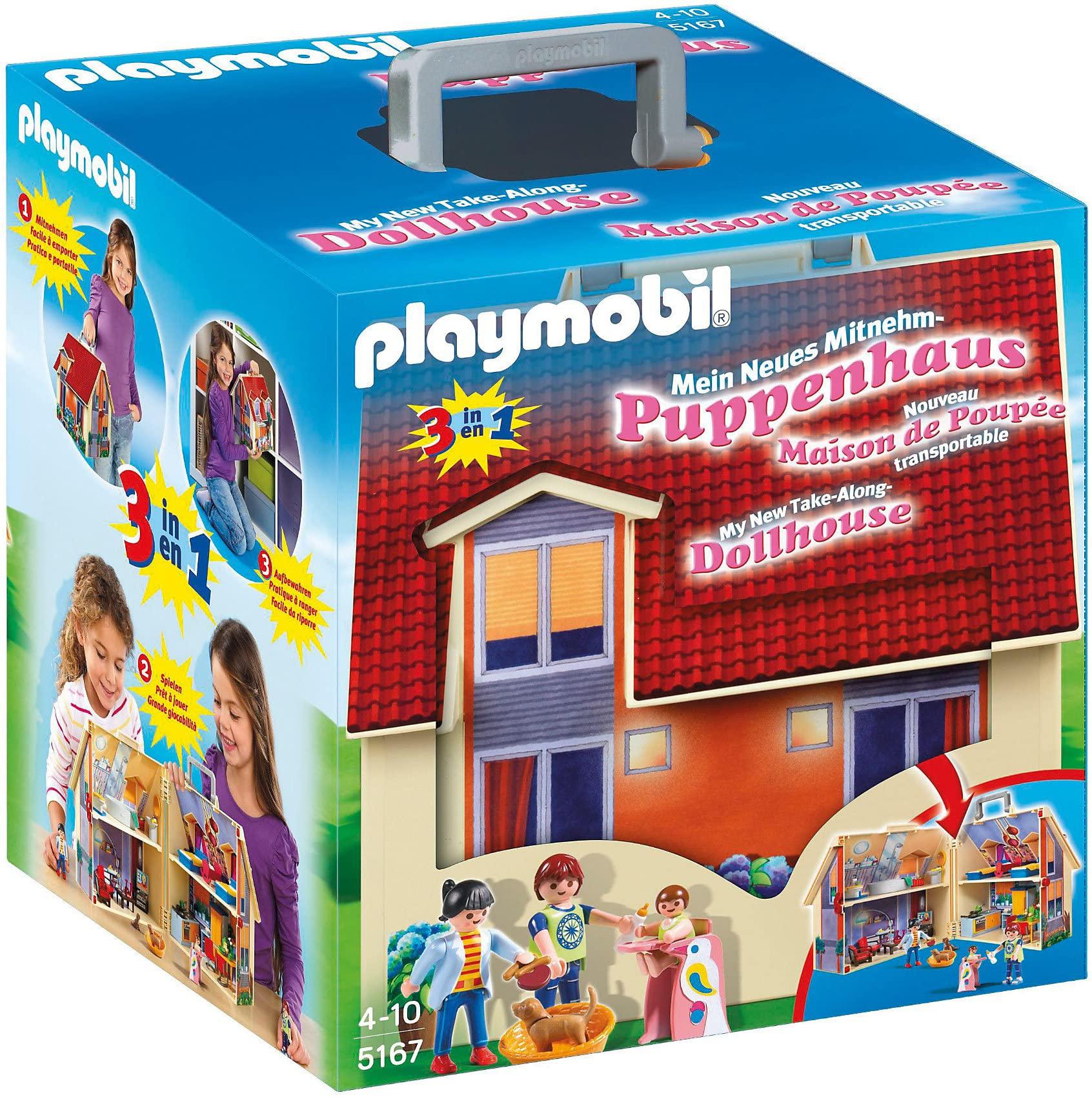 

5167 Playmobil playmobil НОВЫЙ набор для переноски кукольного домика [] (Геобра) красный