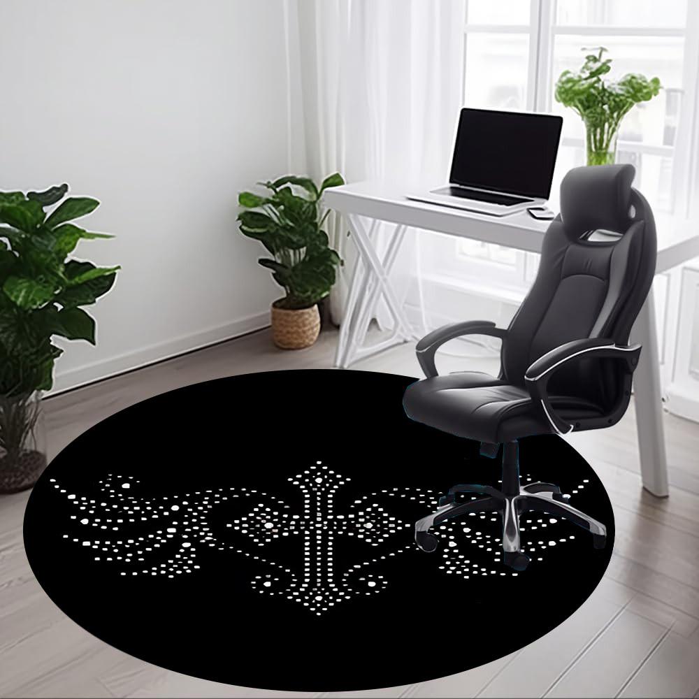1pc Wings Chair Carpet for Office - Durable, Ideal for Chair Mats, Stylish & Functional Decorative Rug Yy260203021