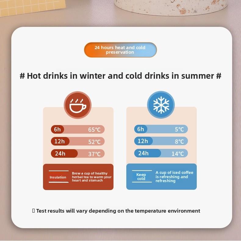 316 Stainless Steel Thermos Cup, High Value, Large Capacity Thermal Insulation Pot, Portable, Outdoor Men and Women Water Cup