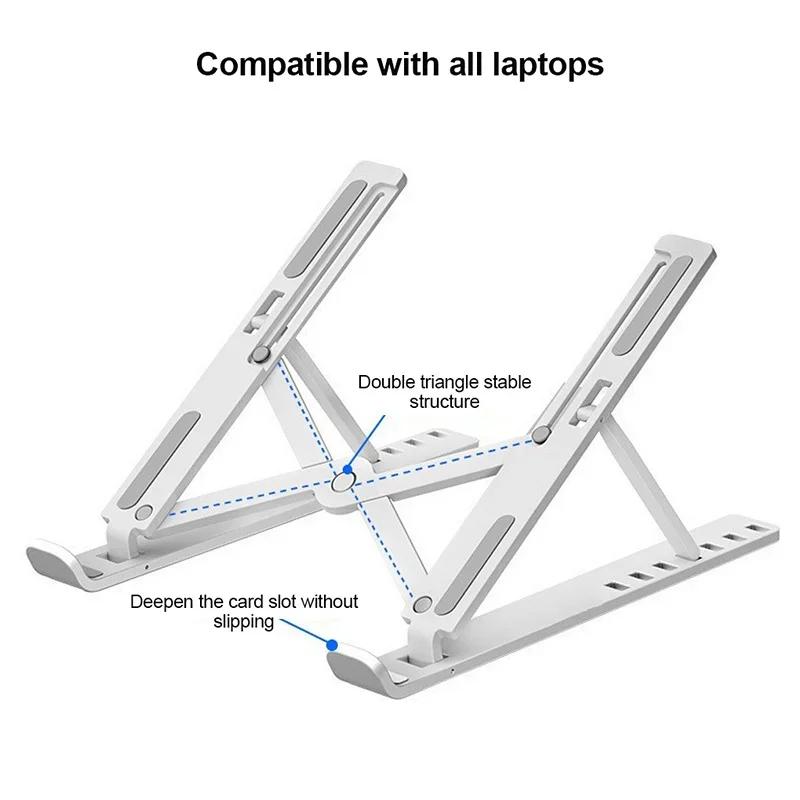 Portable Laptop Stand Foldable Support Base Notebook Stand For Computer Laptop Holder Cooling Pad Riser Macbook Stand  Laptop