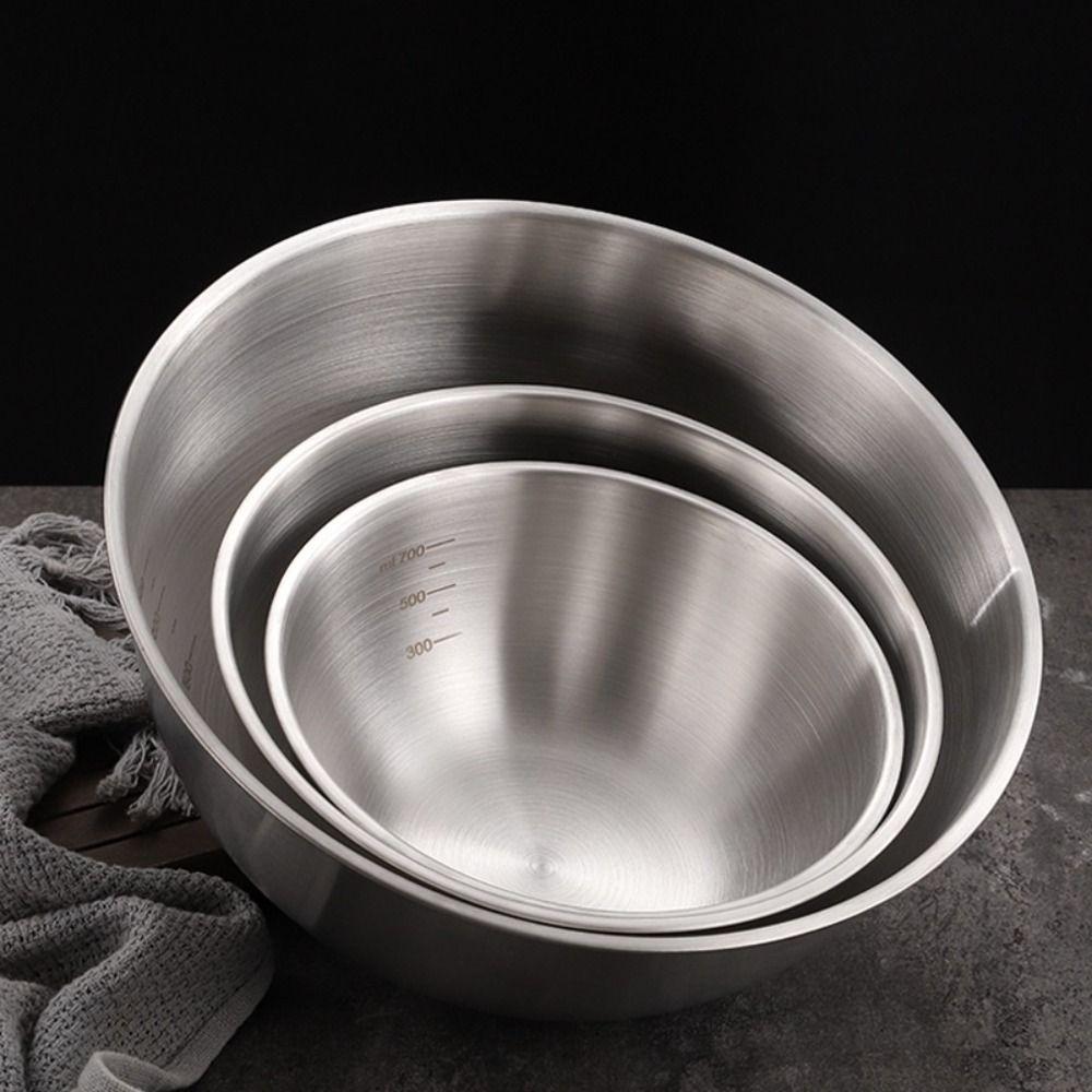 Double Layer Soup Rice Bowl Anti-Scalding Noodles Bowl Gold Silver Fruit Salad Bowl  Food Tableware