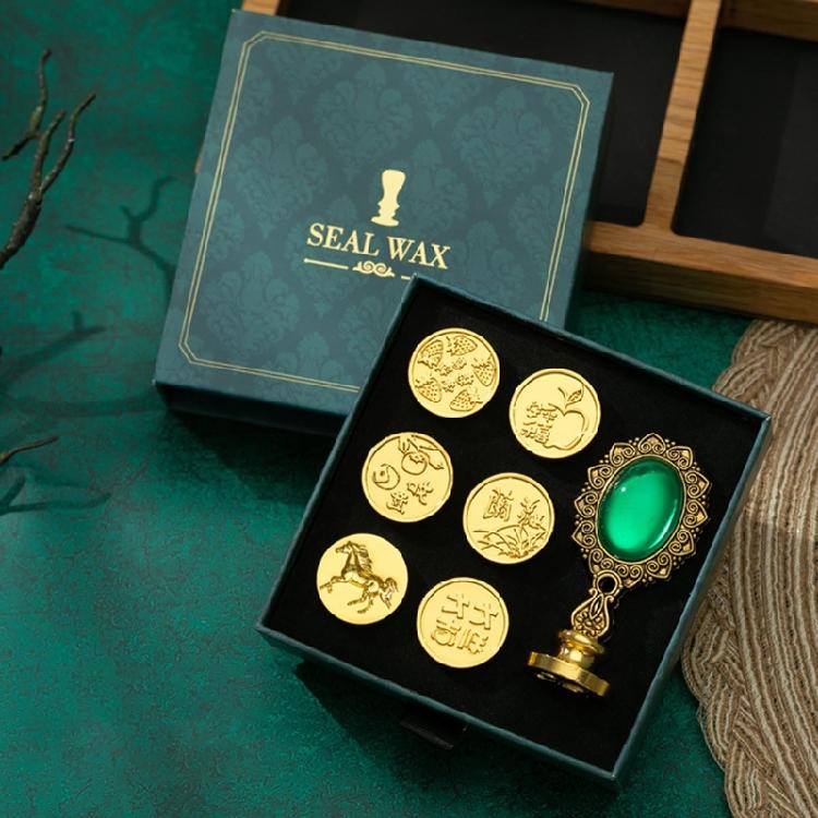 Retro Wax Stamp Seal Kit for Sealing Envelope Mailing Card Making Scrapbooking