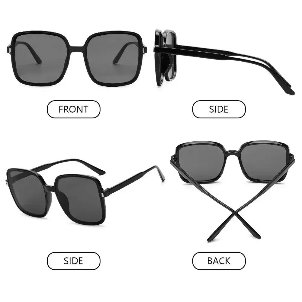 Vintage Übergroße Quadratische Sonnenbrille Damen Mode Farbverlauf Outdoor Brille Retro Weiblich Luxus Marken Design Brillen