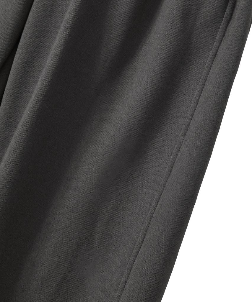 Uallong Soft Touch Washed Balloon Wide Sweatpants - Charcoal