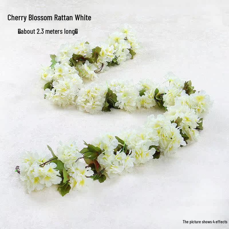 Artificial White Cherry Blossom Garland