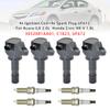 4x Ignition Coil+4x Spark Plug UF672  For Acura ILX 2.0L  Honda Civic HR-V 1.8L