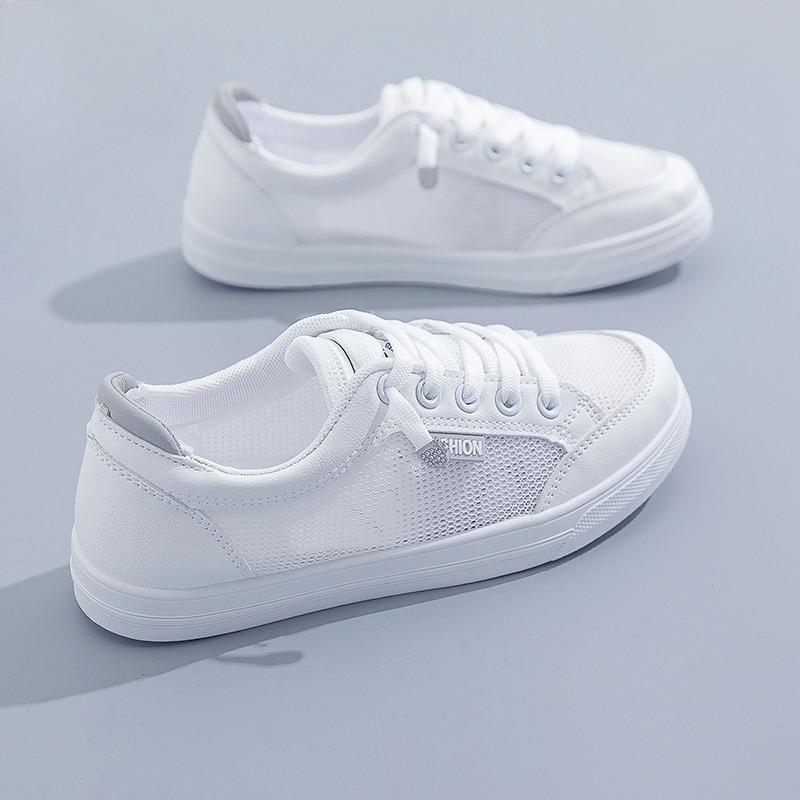 

Новый стиль обуви дышащий универсальный и повседневный плоские спортивные кеды 38 белый/серый