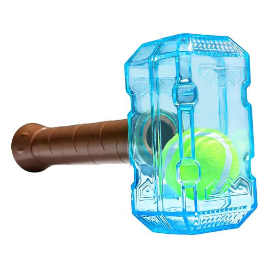 Fetch Games for Medium Dogs Interactive Squeaky Hammer Dog Toy with Built-in Tennis Ball And Large Dogs, Inside Sound Making Puppy Toys, Durable