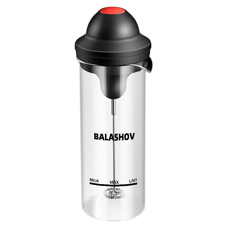 

Беспроводной вспениватель молока Электрический вспениватель кофе Вспениватель молока Миксер для молочных коктейлей Аккумуляторный вспениватель молока Кувшин Чашка Электрический вспениватель молока Чашка чёрный