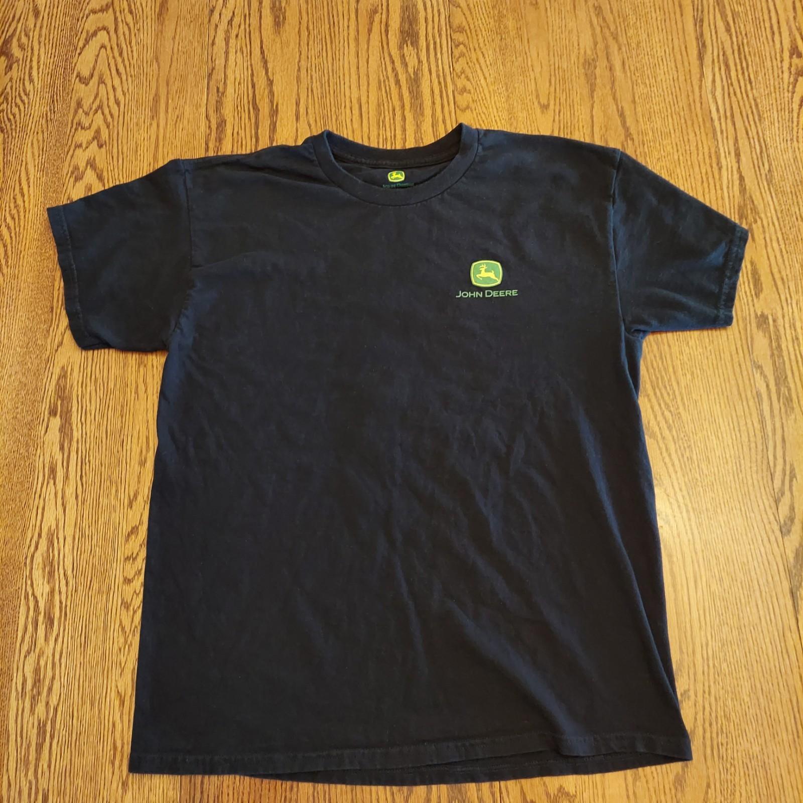 John Deere Front And Back Logo Black Large T-Shirt Unisex T-Shirt S