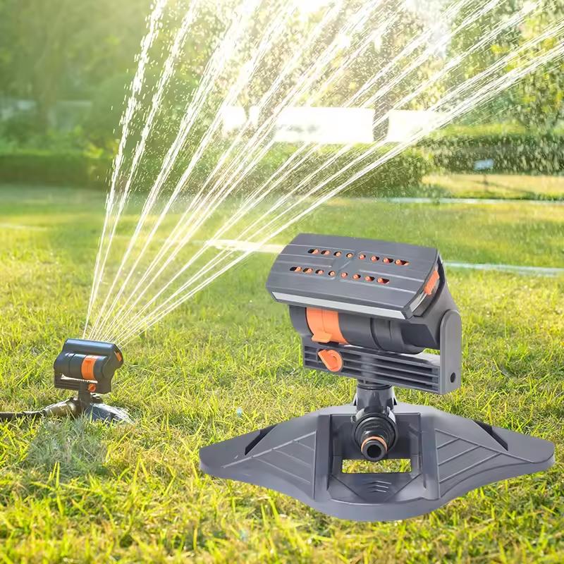 Automatic Lawn Swing Sprinkler 4 Mode 16 Holes Garden Sprinkler Adjustable Large Coverage Yard Garden Irrigation Watering System