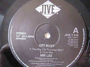 12inch Record MR. LEE - Get Busy JIVET378 Jive 1995 UK Dance & Electronica Used