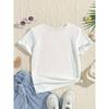 Boys Crew Neck Short Sleeve T-Shirt with Soccer Birthday Number 5 6 7 Print