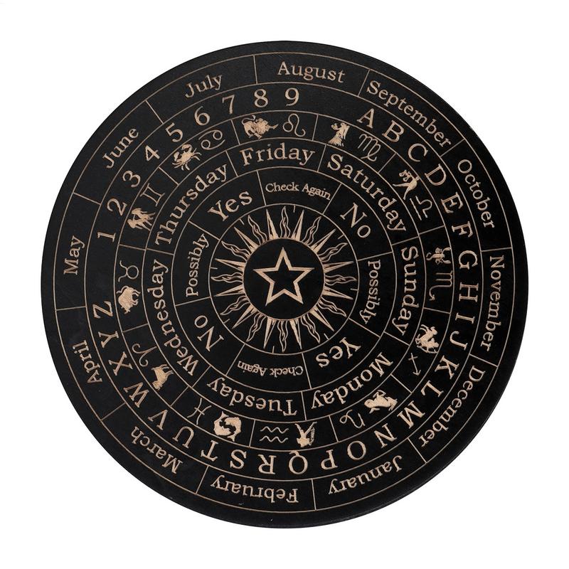 Star Pendulum Board Dowsing Divination Board Magics Meditation Decision Plate Metaphysical Message Board Witchs Altar Supplies