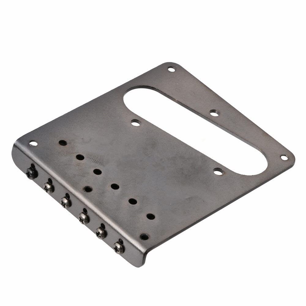 6 String Saddle Volume Control Bridge Plate for Fender Tele Electric Guitar