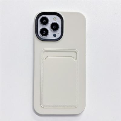 Silicone Wallet Phone Case For iPhone 15 14 13 12 11 Pro Max Card Slot Shockproof Protection Cover