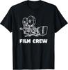 Vintage Cinematography Camera Line Art Graphic Tee for Film Lovers