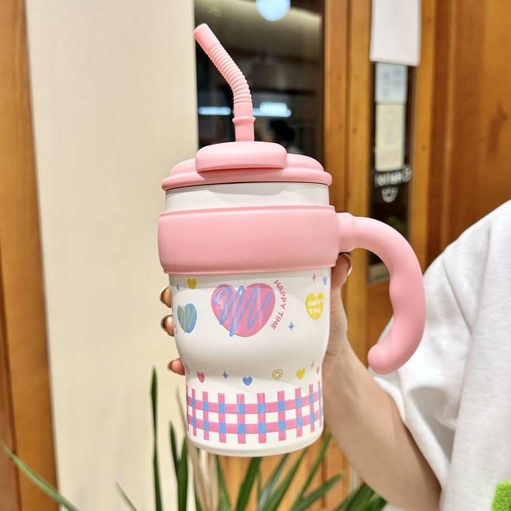 Giant Insulated Travel Mug With Handle For Office And Outdoor Use
