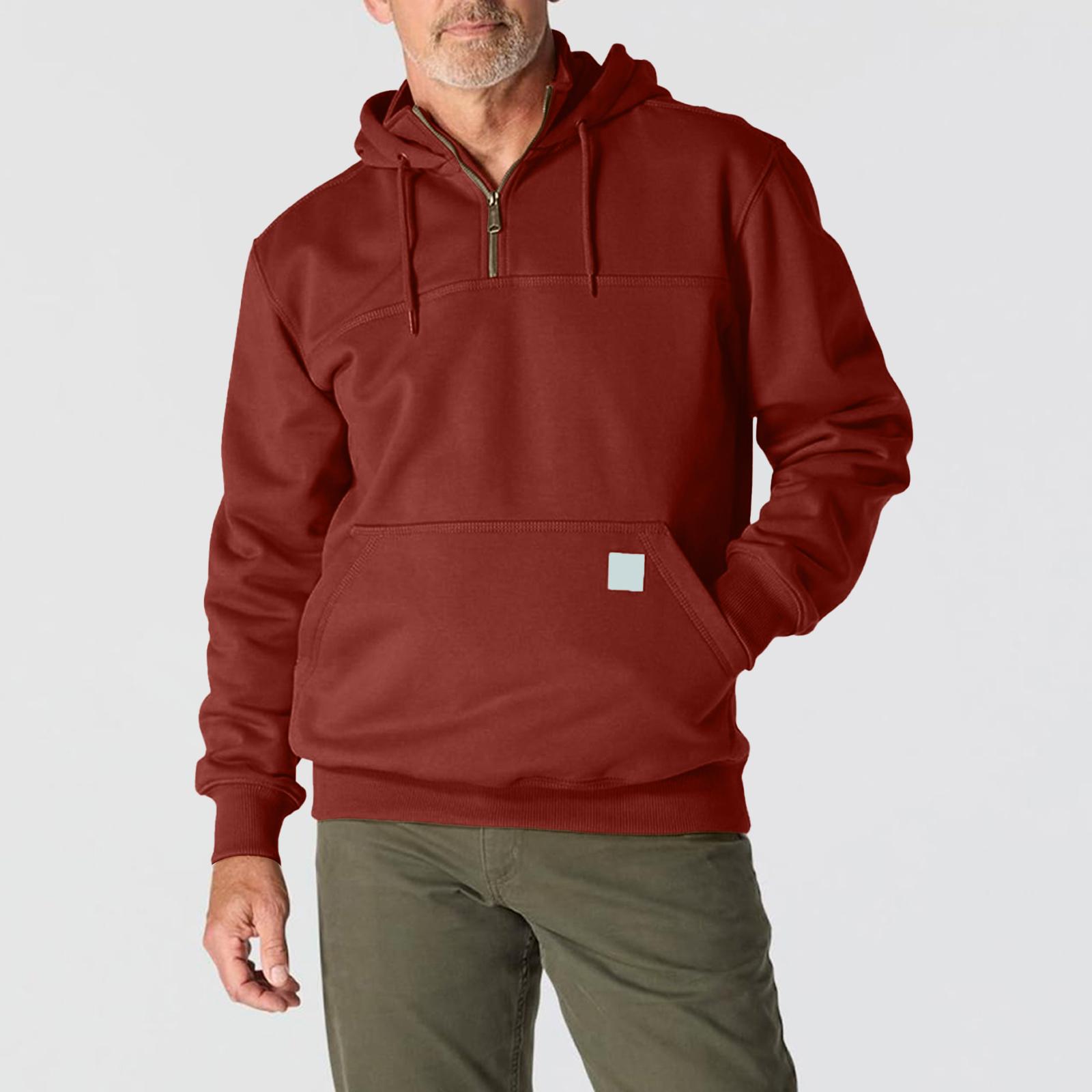 

Мужские повседневные модные пуловеры с длинным рукавом свободного кроя, худи для тренировок и спорта XL винный