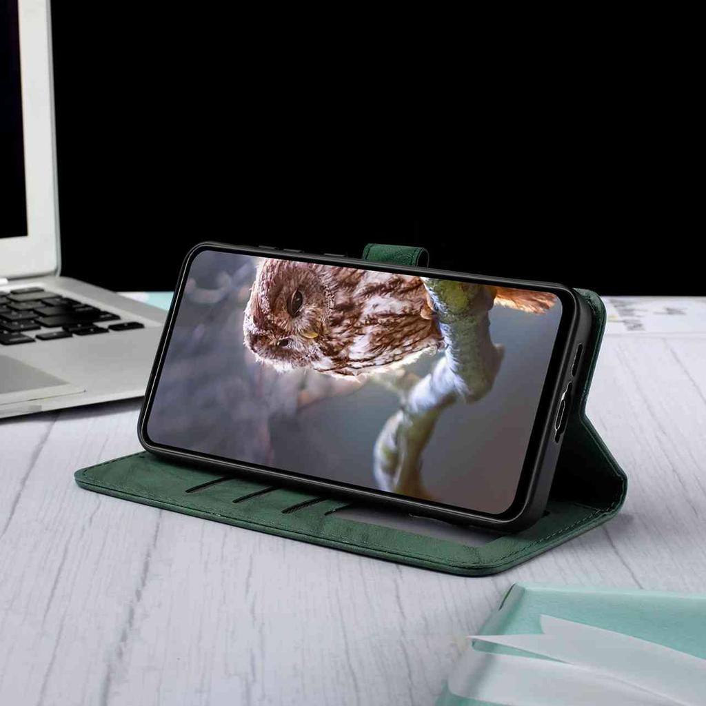 8-Color Owl Embossed Pattern Flip Card Design Wallet Case for Redmi Note 14/Note 12/13C/14C/Xiaomi 14T,Xiaomi 11T,13 Lite,Mi 11 Lite,Poco X6...