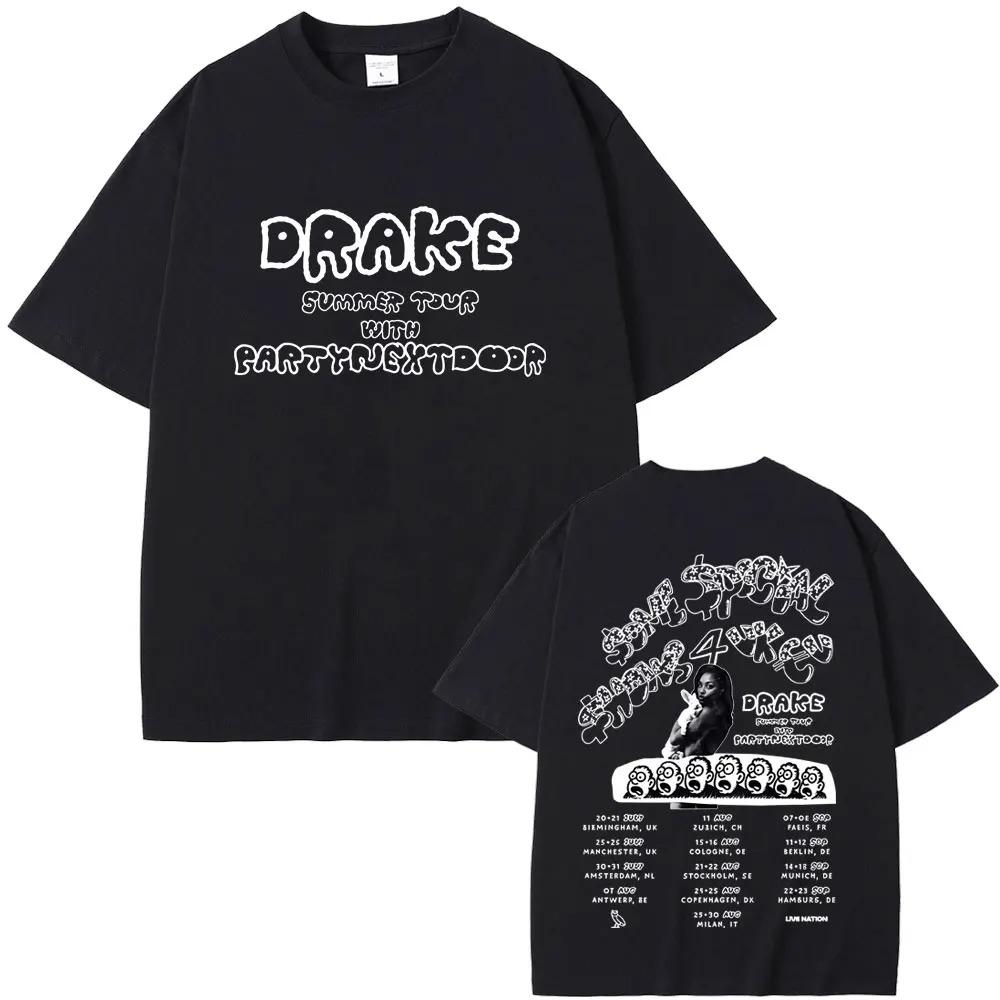 Rapper PARTYNEXTDOOR Drake Alcune Canzoni Sexy per Te SSS4U 2025 Magliette Stampate Uomo Donna Moda Vintage Hip Hop Magliette Oversize