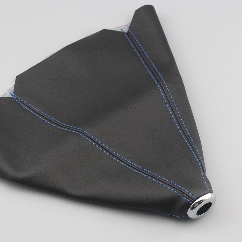Leather Short Shifter AT MT Shift Knob Shifter Gear Knob Boot Cover For Ford Galaxy Mondeo 3 4 S max C max Honda