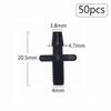 50pcs 3/5 4/7mm Garden Hose Barbed Connectors Tee Elbow Cross End Plug Fitting Coupling Drip Irrigation System Watering