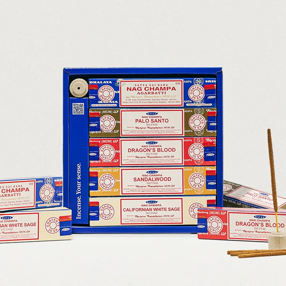 SATYA Mini Incense 5 Types Set (+Holder)