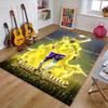 Brazilian Football Player Design Area Rug Personalized Name- Non-Slip, Soft & Cozy Floor Mat for Living Room, Office - Indoor/Outdoor Carpet