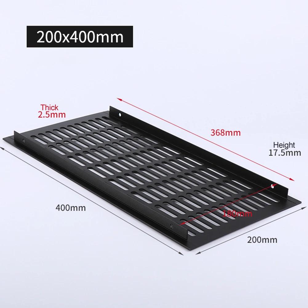 200MM Rectangular Air Vent Cover Aluminum Alloy Ventilation Grille For Wardrobe Shoe Cabinet Closet Furniture Ventilator Mesh