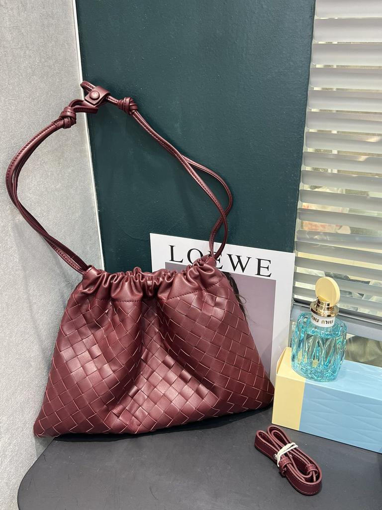 Bag Sheepskin Woven Garbage Bag Hand-held Bag Drawstring Lucky Bag Versatile Large Capacity Single Shoulder Crossbody Bag Women's Bag