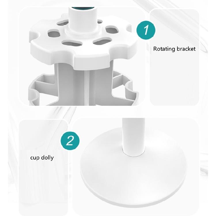 Portapipette Multifunzionale Supporto Micropipette da Laboratorio Rotazione a 360 Gradi 3-9 Pipette (Pipette non incluse) per Laboratorio