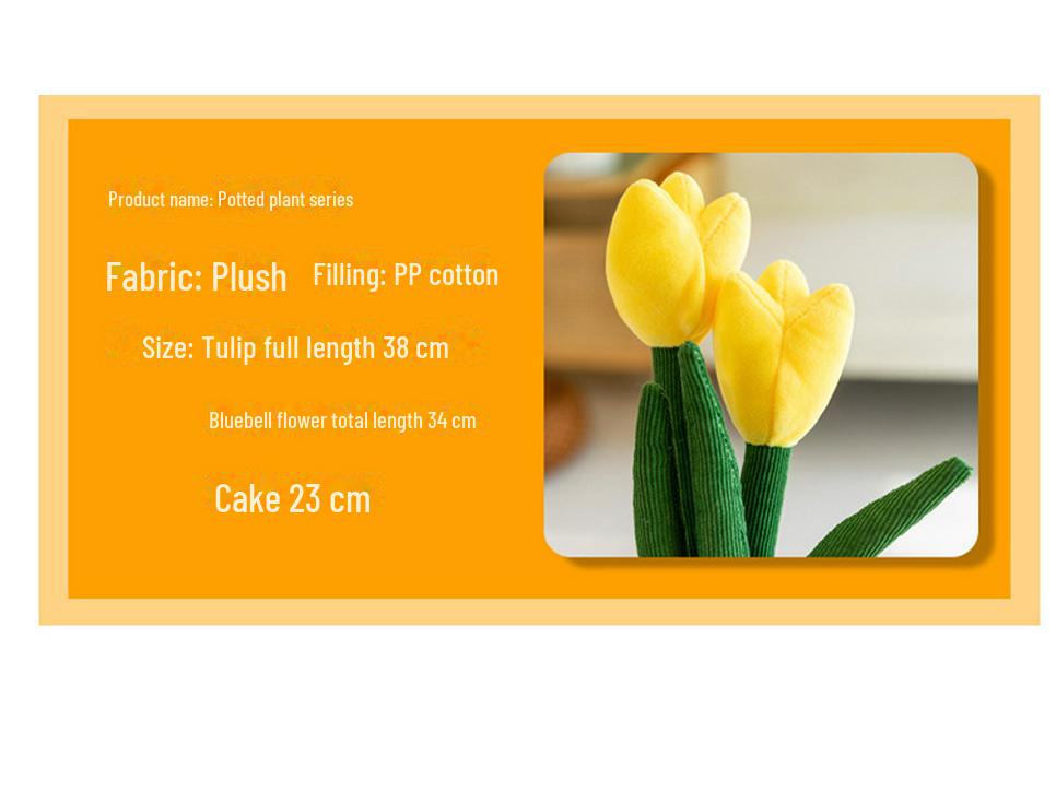 Creative Home Decor: Simulated Plants, Tulips, Succulents, Plush Dolls, Potted Flowers, Ornaments